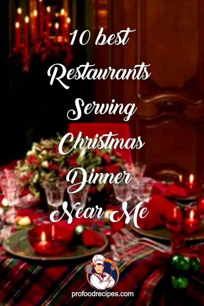 Restaurants Serving Christmas Dinner Near Me