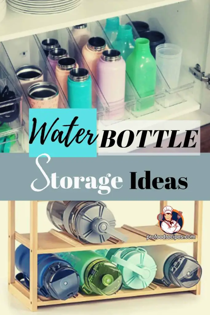 Water bottle storage ideas
