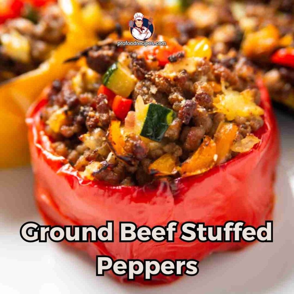 Ground Beef Stuffed peppers