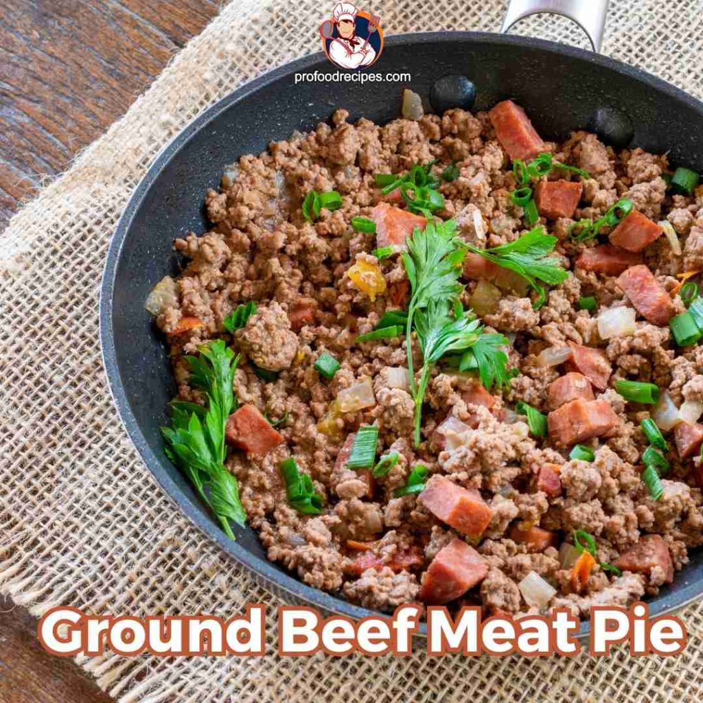 Ground beef meat pie