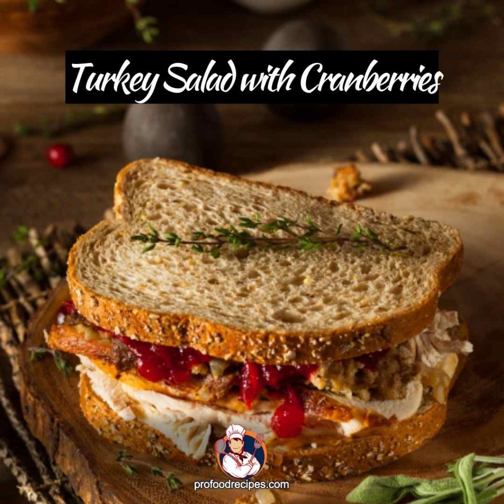 Turkey salad with cranberries