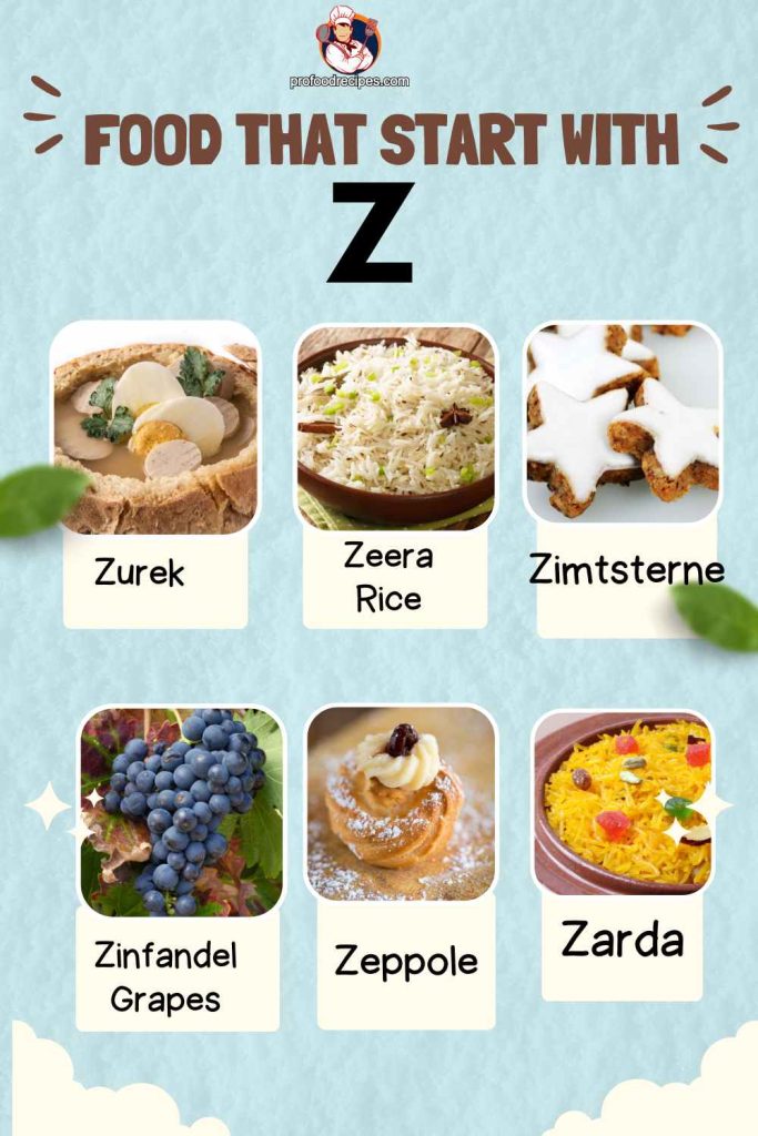 Food That Start With Z