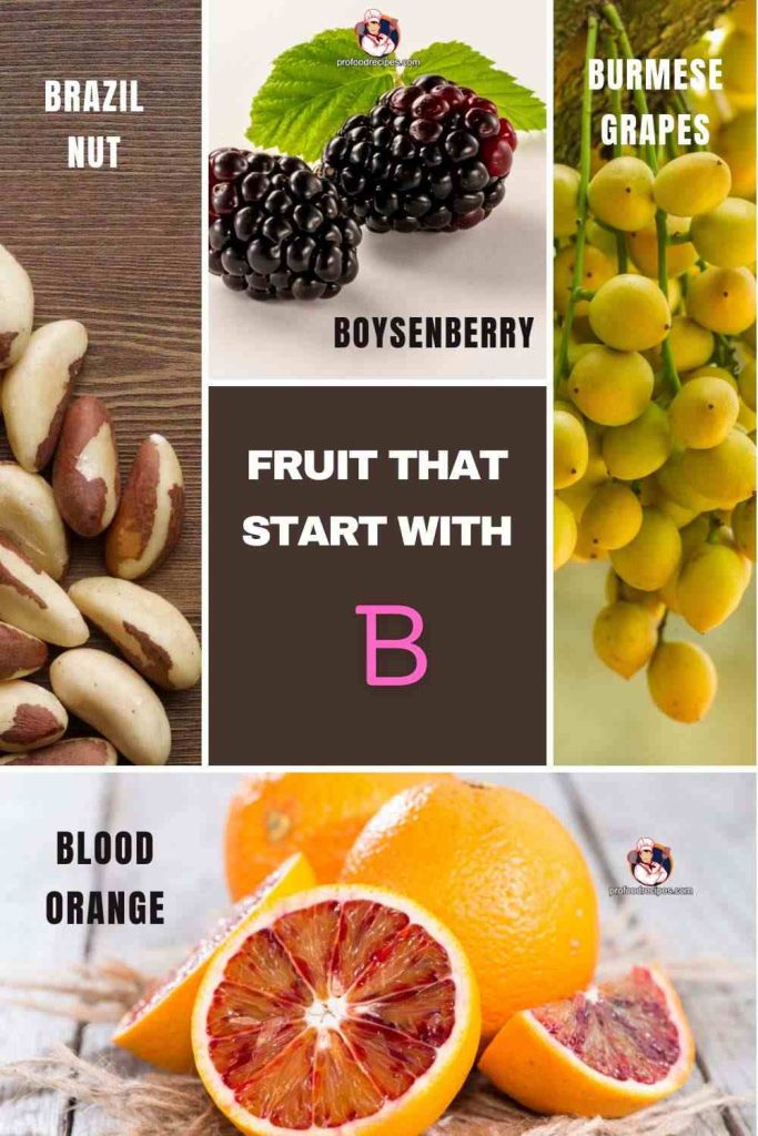 Fruit that start with b