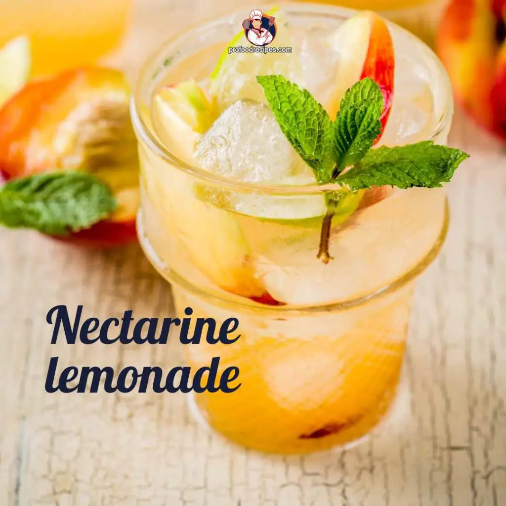 Nectarine lemonade