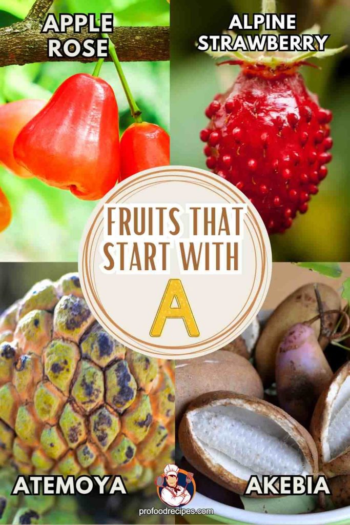 Fruits that start with A